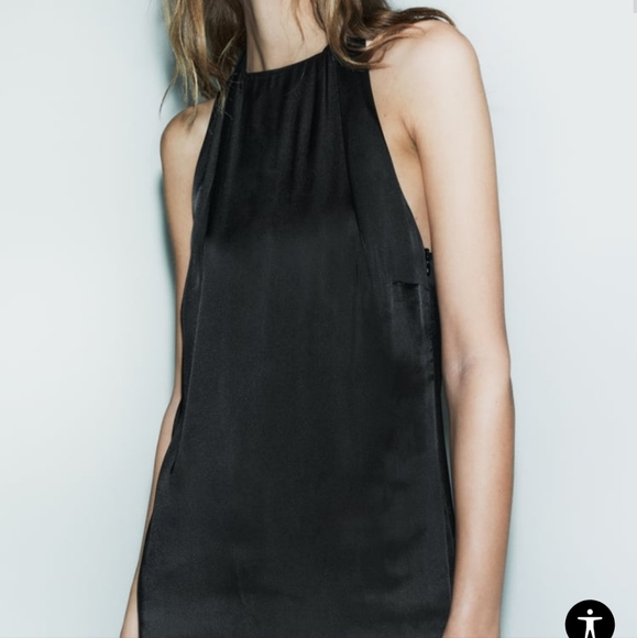 Zara Slit Halter Dress Limited Edition - Picture 4 of 9